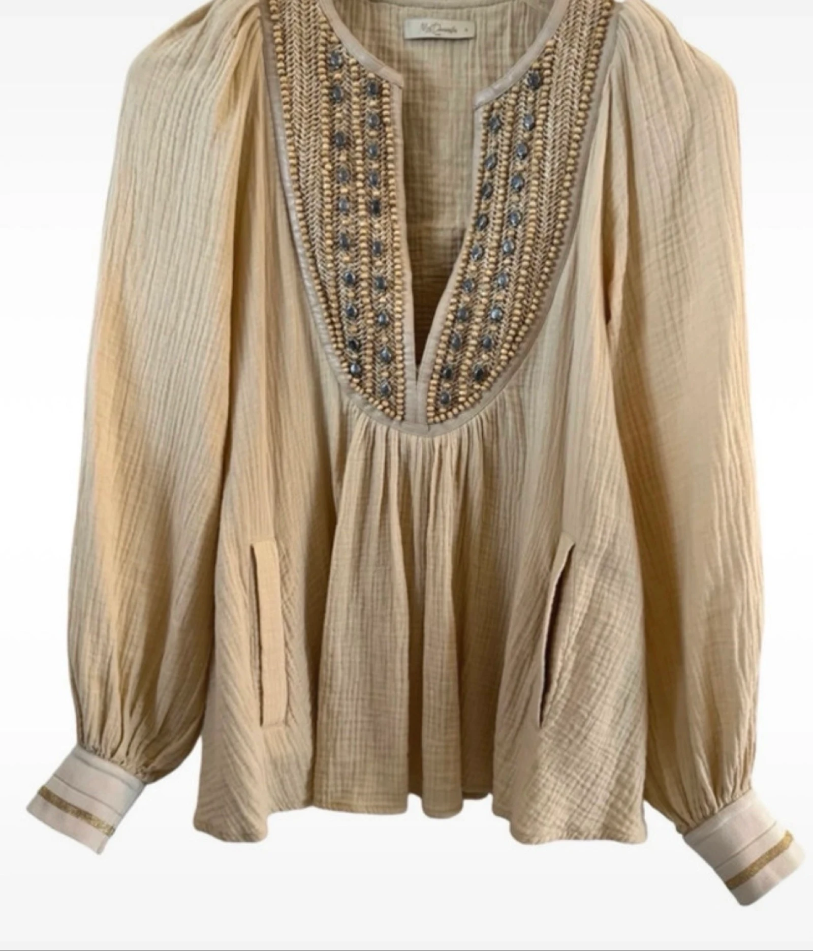 Blusa boho beige talla S de Mes Demoiselles – photo 4